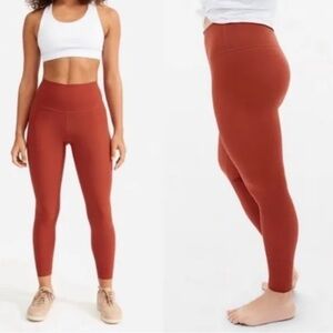 Everlane The Perform 24/7 Legging in Orange Red XL